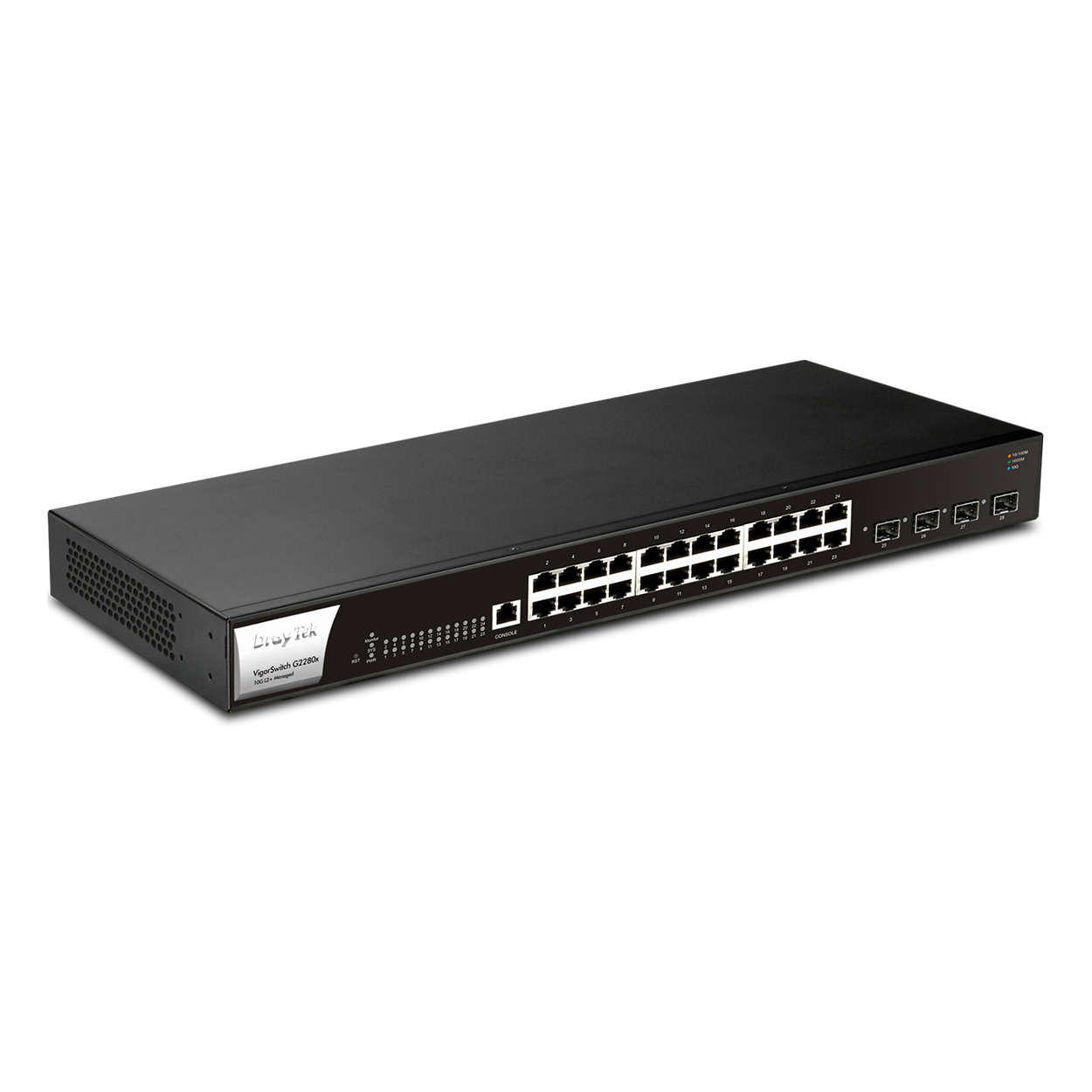 DRAYTEK VigorSwitch G2280x 24GE Port, 4x10G SFP+ Yönetilebilir Switch