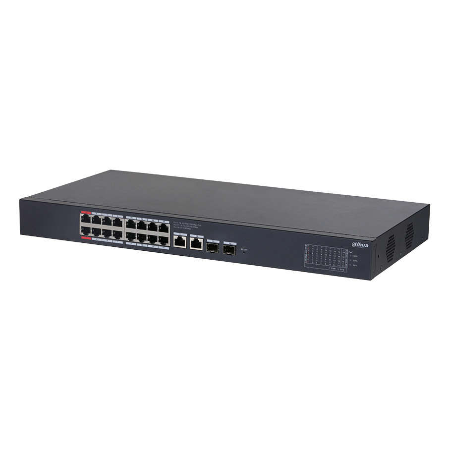 DAHUA CS4220-16GT-190 16GE PoE Port (190W), 2GE Uplink, 2xSFP Cloud Managed Swit