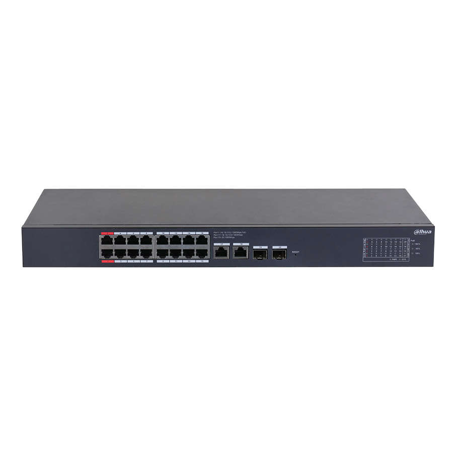 DAHUA CS4220-16GT-135 16GE PoE Port (135W), 2GE Uplink, 2xSFP Cloud Managed Swit