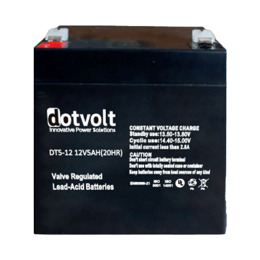 DOTVOLT VOLT DT5-12 12V 5AH Kuru Tip UPS+Güvenlik Aküsü